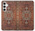 W3813 Persian Carpet Rug Pattern Hard Case and Leather Flip Case For Samsung Galaxy S24 Plus