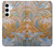 W3875 Canvas Vintage Rugs Hard Case and Leather Flip Case For Samsung Galaxy S24 Plus