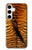 W3951 Tiger Eye Tear Marks Hard Case and Leather Flip Case For Samsung Galaxy S24 Plus