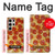 W0236 Pizza Hard Case and Leather Flip Case For Samsung Galaxy S24 Ultra