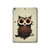 W0360 Coffee Owl Tablet Hard Case For iPad 10.2 (2021,2020,2019), iPad 9 8 7