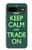 W3862 Keep Calm and Trade On Hard Case and Leather Flip Case For Google Pixel 8a