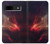 W3897 Red Nebula Space Hard Case and Leather Flip Case For Google Pixel 8a