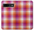 W3941 LGBT Lesbian Pride Flag Plaid Hard Case and Leather Flip Case For Google Pixel 8a