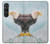 W3843 Bald Eagle On Ice Hard Case and Leather Flip Case For Sony Xperia 1 VI