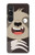 W3855 Sloth Face Cartoon Hard Case and Leather Flip Case For Sony Xperia 1 VI
