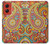 W3402 Floral Paisley Pattern Seamless Hard Case and Leather Flip Case For Motorola Moto G Stylus 5G (2024)