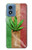 W2109 Smoke Reggae Rasta Flag Hard Case and Leather Flip Case For Motorola Moto G Play 4G (2024)