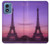 W3447 Eiffel Paris Sunset Hard Case and Leather Flip Case For Motorola Moto G Play 4G (2024)