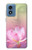 W3511 Lotus flower Buddhism Hard Case and Leather Flip Case For Motorola Moto G Play 4G (2024)