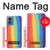 W3799 Cute Vertical Watercolor Rainbow Hard Case and Leather Flip Case For Motorola Moto G Play 4G (2024)