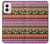 W2292 Aztec Tribal Pattern Hard Case and Leather Flip Case For Motorola Moto G Power 5G (2024)