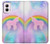 W3070 Rainbow Unicorn Pastel Sky Hard Case and Leather Flip Case For Motorola Moto G Power 5G (2024)