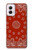 W3355 Bandana Red Pattern Hard Case and Leather Flip Case For Motorola Moto G Power 5G (2024)