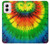 W3422 Tie Dye Hard Case and Leather Flip Case For Motorola Moto G Power 5G (2024)