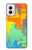 W3423 Brush Stroke Hard Case and Leather Flip Case For Motorola Moto G Power 5G (2024)