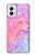 W3444 Digital Art Colorful Liquid Hard Case and Leather Flip Case For Motorola Moto G Power 5G (2024)