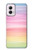 W3507 Colorful Rainbow Pastel Hard Case and Leather Flip Case For Motorola Moto G Power 5G (2024)