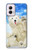 W3794 Arctic Polar Bear and Seal Paint Hard Case and Leather Flip Case For Motorola Moto G Power 5G (2024)