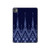 W3950 Textile Thai Blue Pattern Tablet Hard Case For iPad Pro 11 (2024)