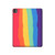 W3799 Cute Vertical Watercolor Rainbow Tablet Hard Case For iPad Pro 13 (2024)