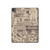 W3819 Retro Vintage Paper Tablet Hard Case For iPad Pro 13 (2024)