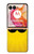 W1145 Yellow Mustache Sun Hard Case and Leather Flip Case For Motorola razr+ 2024, Motorola Razr 50 Ultra