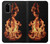 W3379 Fire Frame Hard Case and Leather Flip Case For Samsung Galaxy S20