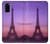 W3447 Eiffel Paris Sunset Hard Case and Leather Flip Case For Samsung Galaxy S20