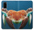 W3497 Green Sea Turtle Hard Case and Leather Flip Case For Samsung Galaxy S20