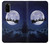 W3508 Xmas Santa Moon Hard Case and Leather Flip Case For Samsung Galaxy S20