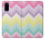 W3514 Rainbow Zigzag Hard Case and Leather Flip Case For Samsung Galaxy S20