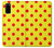 W3526 Red Spot Polka Dot Hard Case and Leather Flip Case For Samsung Galaxy S20