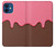 W3754 Strawberry Ice Cream Cone Hard Case and Leather Flip Case For iPhone 12 mini