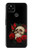 W3753 Dark Gothic Goth Skull Roses Hard Case and Leather Flip Case For Google Pixel 4a 5G