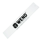 Wend Snowboard Scraper in 6mm plexi, 11" x 2" for snowboard bases.