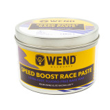 WEND Speed Boost Race Paste Cold temp ski & snowboard racing wax in a 10oz tin, shown with an open top and the felt applicator.