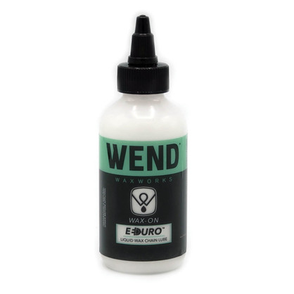 Wend Wax-On Liquid Lube, Wet Formula, 4oz bottle. Wax-based bike chain lubricant.