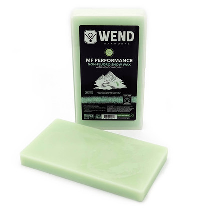 WEND MF Performance Base Prep ski & snowboard wax in a 300g hot-melt block for storage, saturation & conditioning.