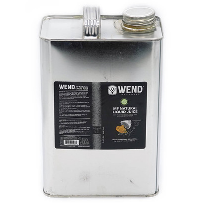 1 gallon bulk jug of WEND MF Natural Liquid Juice in Universal temp.