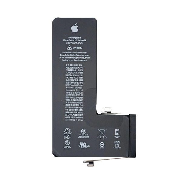 Batterie iPhone 11 Pro 100% Compatible, Remplacement APN-616-00659