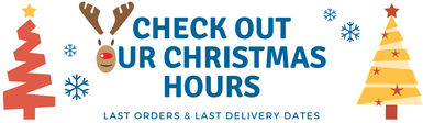 Christmas 24/25 Opening Hours and Last Delivery Dates