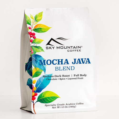 Mocha Java Blend is our take on the original coffee blend. Mocha Java Blend is our take on the original coffee blend.