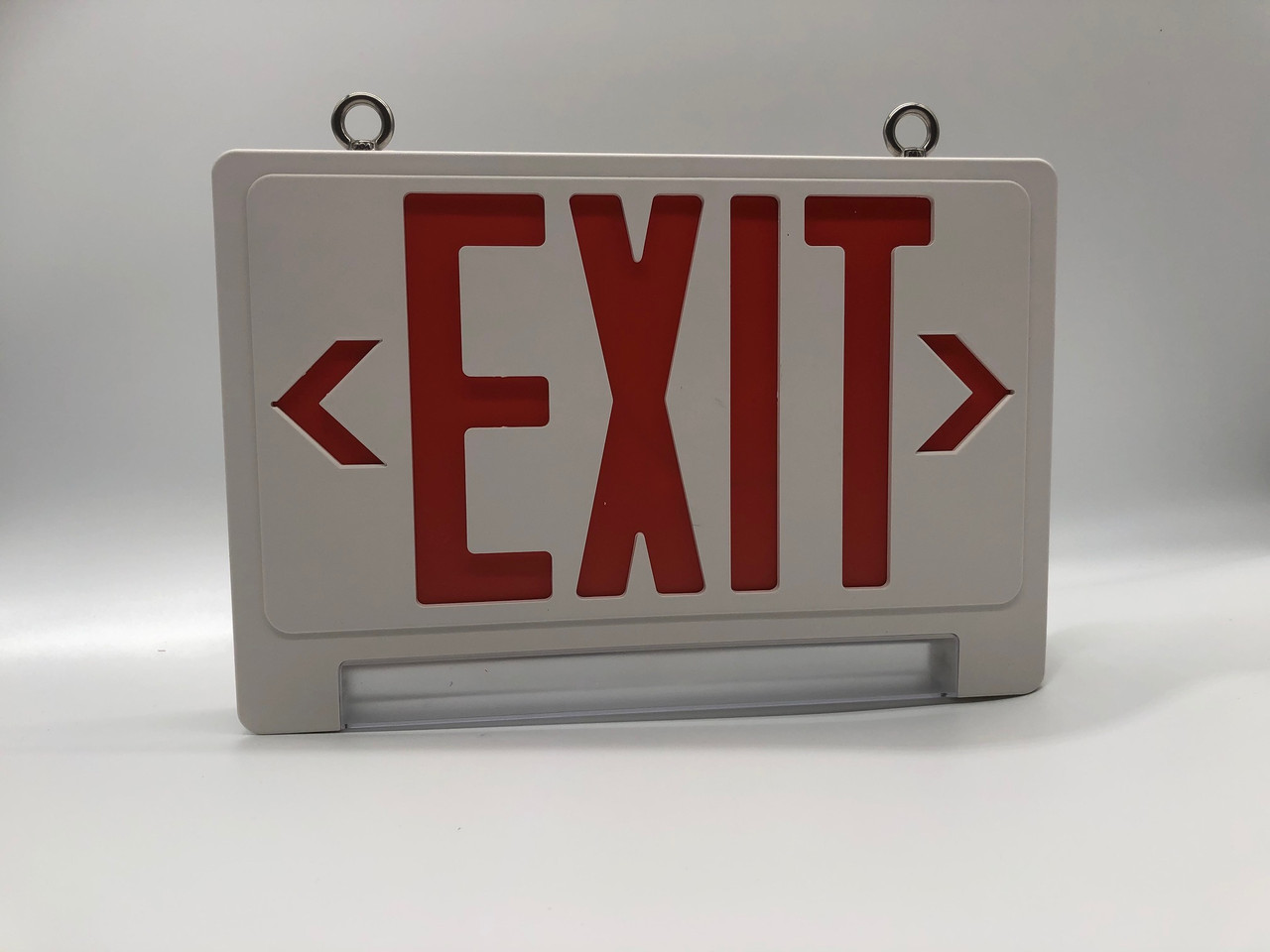 lighted emergency exit signs