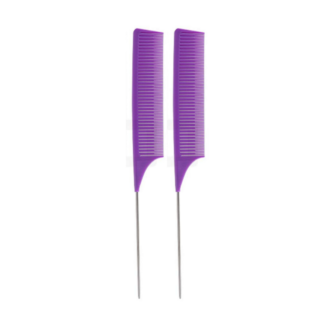 2 PC Purple Braiding Weaving Rat Tail Styling Comb - Blond Forte