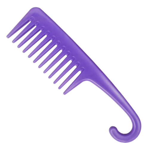 Purple Shower Comb Wet Comb Wide Tooth Detangling Comb