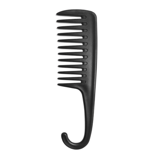 Black Shower Comb Wet Comb Wide Tooth Detangling Comb