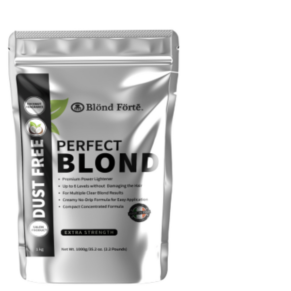 Blond Forte Perfect Blond Hair Lightener - Dust Free & Anti Yellow Technology  (1 Kilo/2.2 Lbs) - -Blue Powder