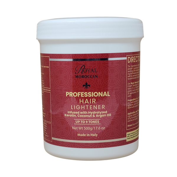 9+ Levels Professional Hair Lightener Infused with Keratin, Coconut Oil, and Argan Oil