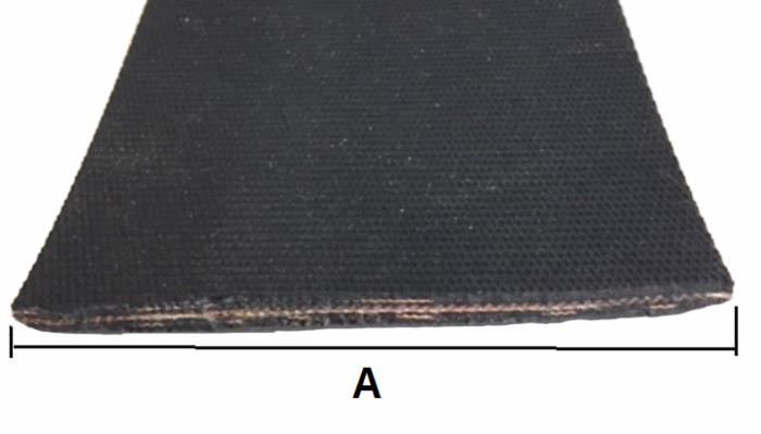 Cinghia per rotopressa bugnata 50m larga 178mm spessore 6mm - Ama